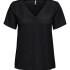 Футболка ONLAVA S/S V-NECK MIX WOVEN TOP JRS 15224916 Black ONLY S Чорний 15224916Black