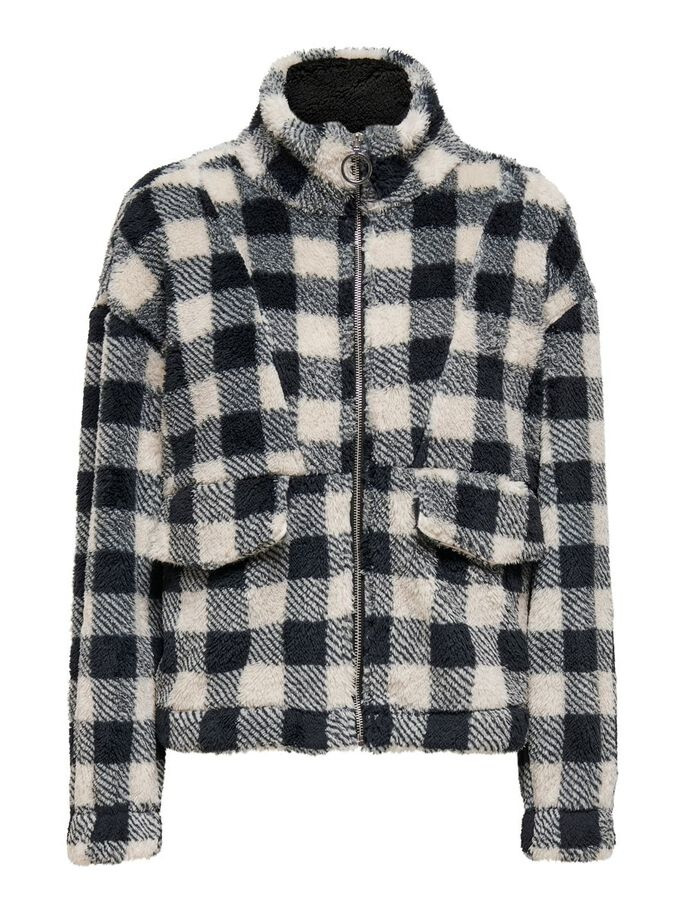 Пальто ONLDALINA L/S TEDDY SWT 15216686 Pumice Stone ONLY M Темно-синій 15216686PumiceStone