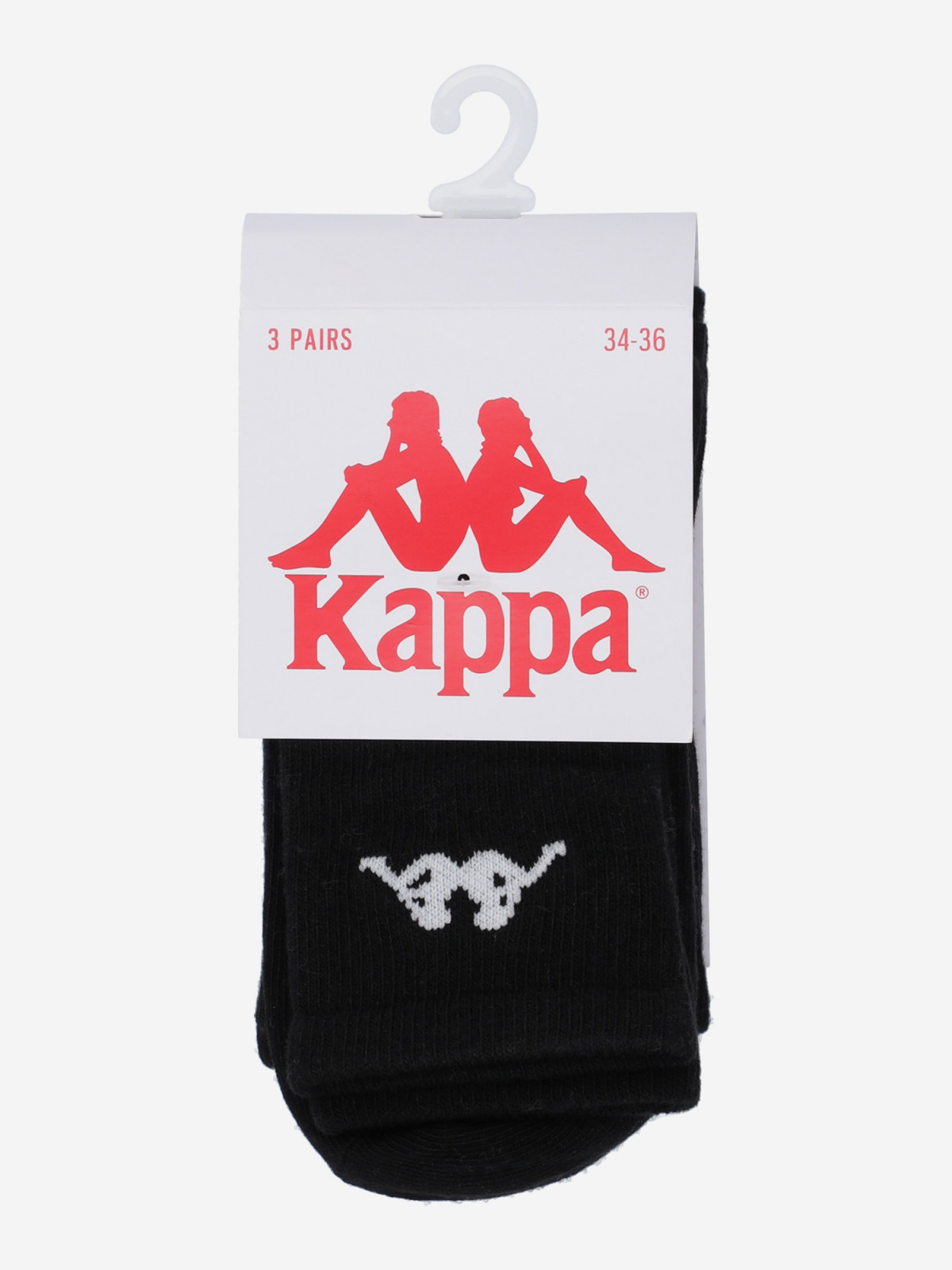 Шкарпетки для спорту дитячі (3 пари) 127333KAP-99 Kappa 31-33 Чорний 127333KAP-99