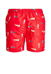 Шорти для плавання JJIBALI JJSWIMSHORTS AKM SAILOR 12184794 Flame Scarlet Jack&Jones L Червоний 12184794FLAMESCARLET