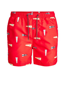 Шорти для плавання JJIBALI JJSWIMSHORTS AKM SAILOR 12184794 Flame Scarlet Jack&Jones L Червоний 12184794FLAMESCARLET