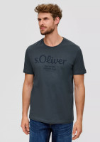 Футболка T-shirt à logo imprimé 2139909.95D2 s.Oliver L Темно-сірий 2139909.95D2