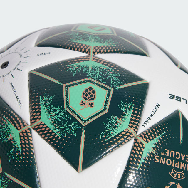 М'яч футбольний Adidas UCL LGE білий, зелений Уні 5 JH1296