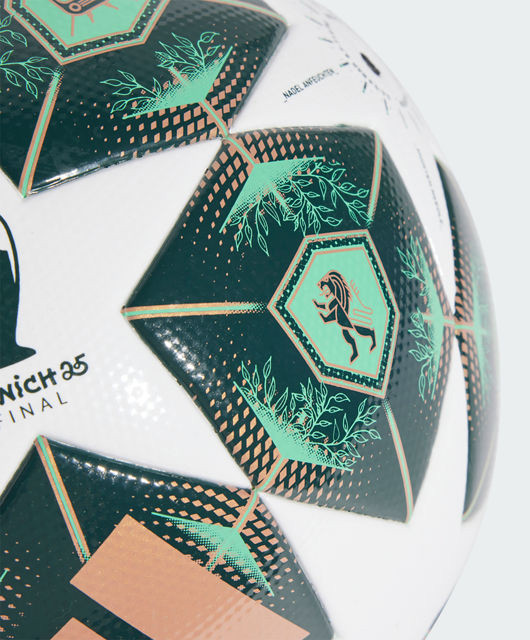 М'яч футбольний Adidas UCL LGE білий, зелений Уні 5 JH1296