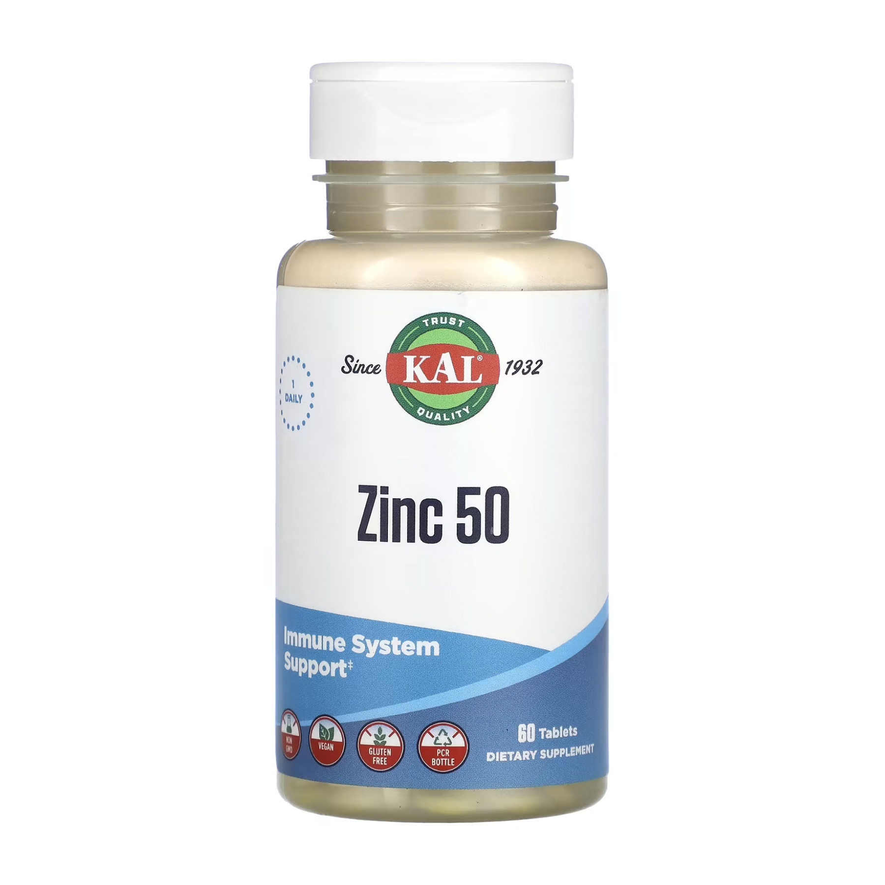 Таблетки KAL Zinc 50mg - 60 tabs 2023-10-3418