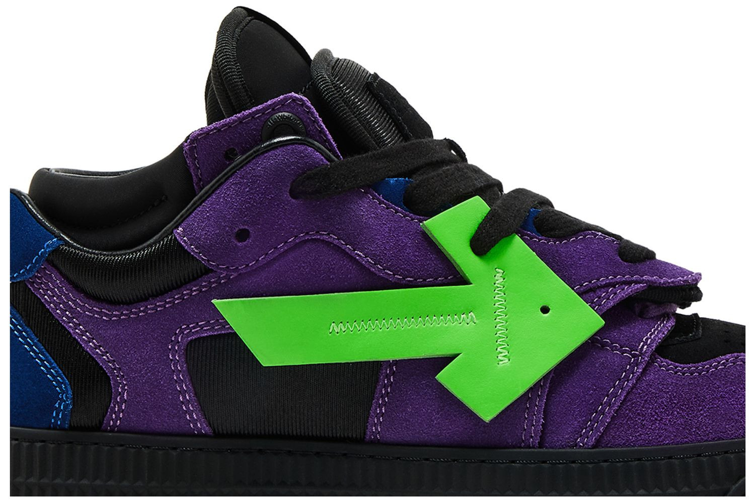 Кросівки Off-White Floating Arrow Dark Blue/lime OMIA244S25LEA0014914