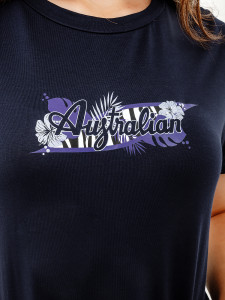 Футболка AUSTRALIAN LOGO FLOWERS TEE JERSEY V LSDTS0027-200