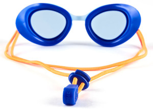 Окуляри для плавання Speedo KIDS SUNNY G S SHLLS 451 блакитний, синій помаранчевий Діт OSFM 8-775050515064