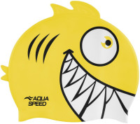 Шапочка для плавання Aqua Speed ZOO Pirana 9700 піранья, жовтий Діт OSFM 246-18