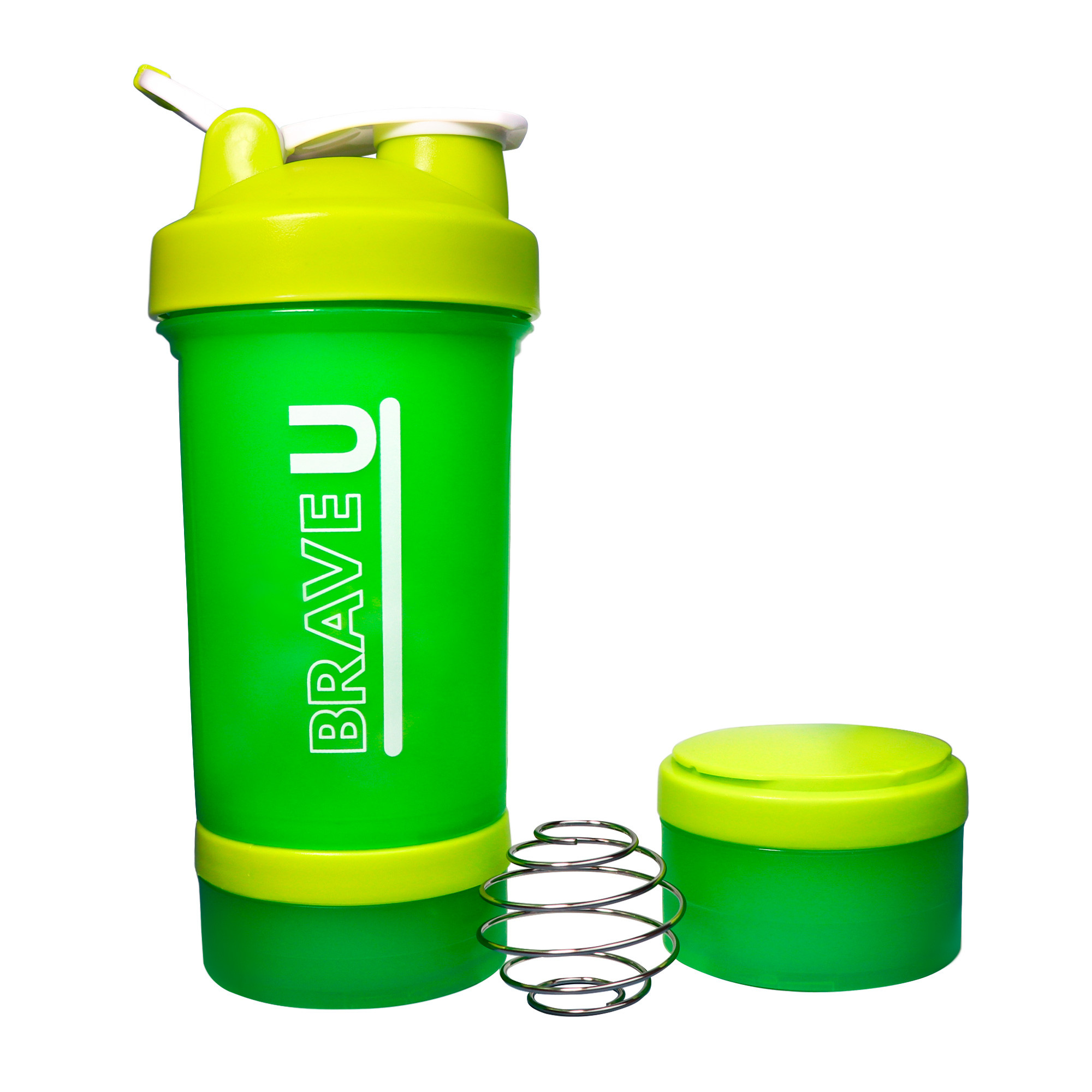Шейкер Shaker with containers 3 in 1 - 600ml Light green 2022-10-2341