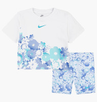 Костюм спортивний дитячий Nike Floral All Over Printed Suit White 36M848-U5M