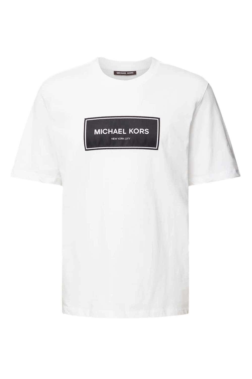 Футболка Michael KorsFlagship Logo Short Sleeve T-Shirt CR351C01V2
