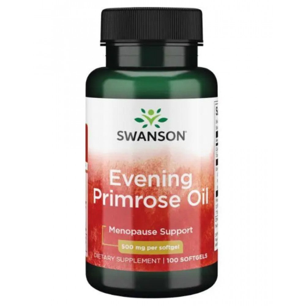 Софт гелеві капсули Swanson Evening Primrose Oil 500mg - 100 softgels 100-98-1275879-20