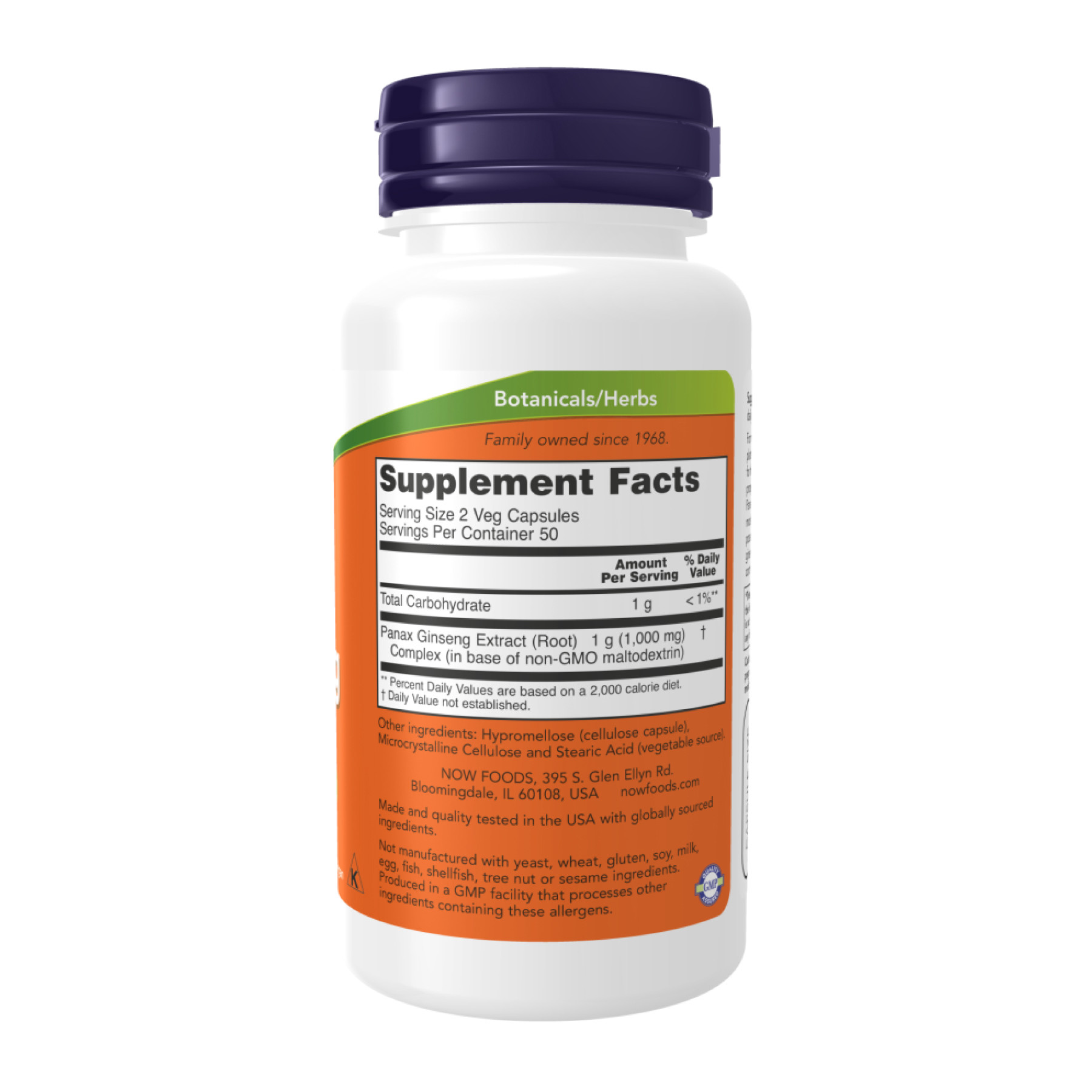 Капсули Panax Ginseng 500mg - 250 vcaps 2023-10-2088
