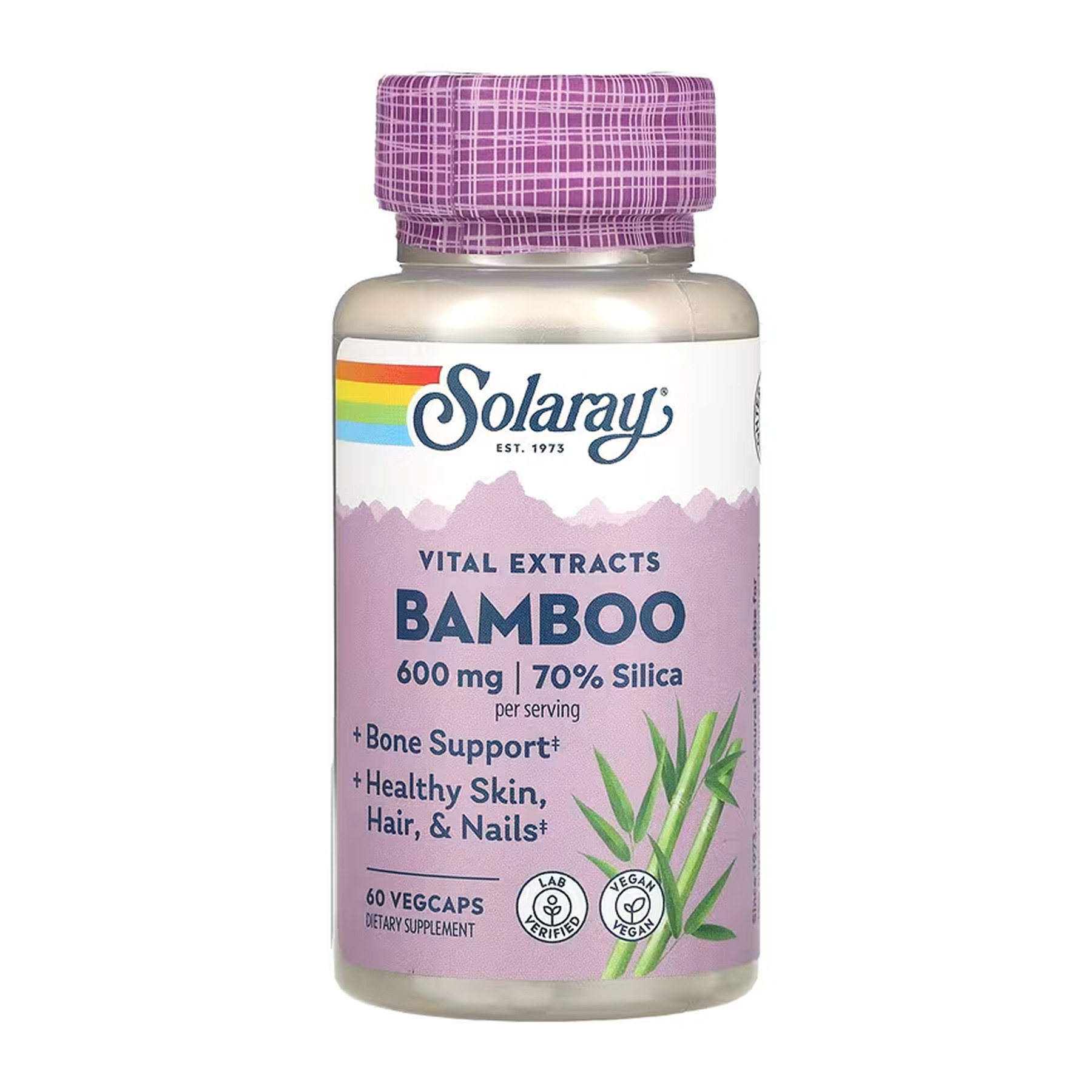 Капсули Solaray Bamboo Stem Extract 300mg - 60 vcaps 2023-10-6731