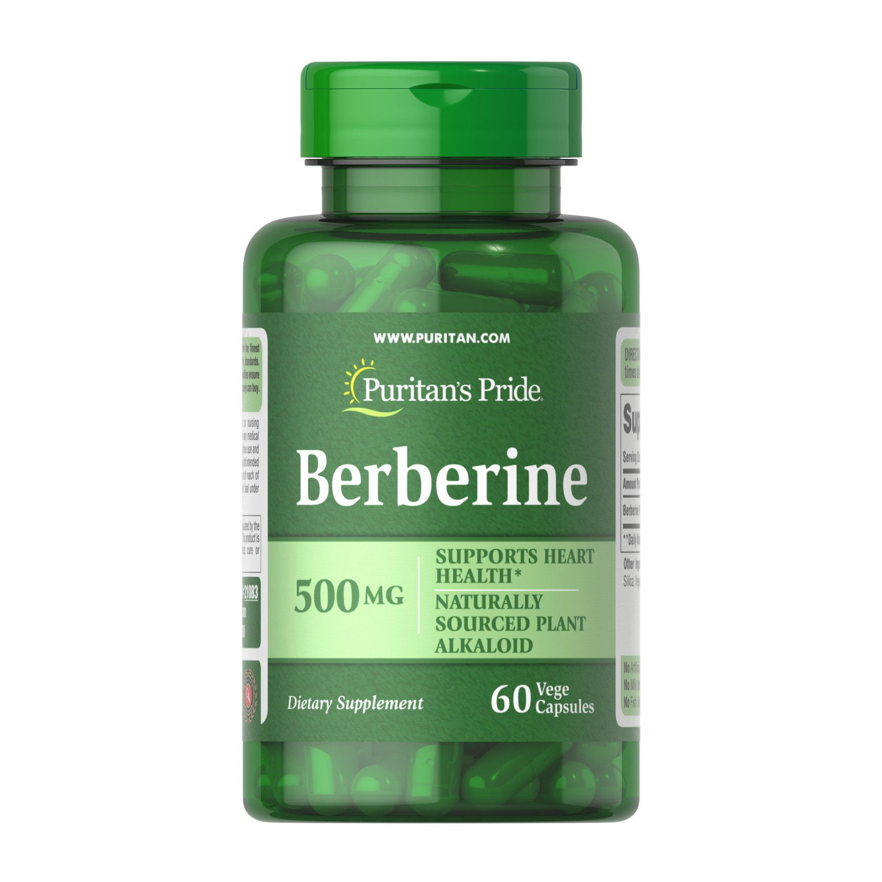 Капсули Puritans Pride Berberine 500mg - 60 caps 2023-10-4577