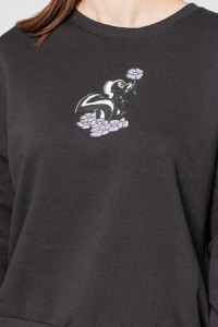 Худі ONLDISNEY LIFE L/S BAMBI BOX SWT 15250089-Phantom-Print:FLOWER ONLY L Чорний 15250089-PHANTOM-PRINT:FL