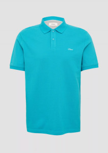 Поло cotton piqué polo shirt 2138262.6259 s.Oliver L Блакитний 2138262.6259