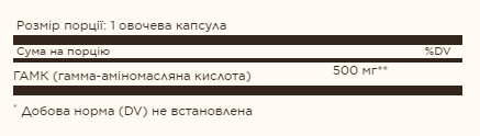 Капсули GABA 500 mg - 50 Vcaps 2022-10-0759