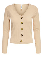 Блуза ONLNELLA L/S BUTTON TOP CS NN 15261547-Toasted Almond ONLY L Бежевий 15261547-Toasted Almond