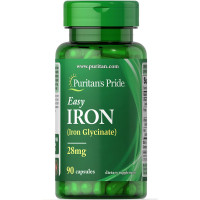 Капсули Easy Iron 28 mg (Iron Glycinate) - 90 Capsules 100-60-6282109-20