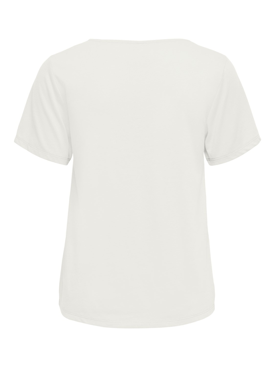 Футболка ONLAVA S/S V-NECK MIX WOVEN TOP JRS 15224916 Cloud Dancer ONLY S Білий 15224916CloudDancer