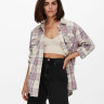 Куртка ONLVALENTINA L/S CHECK SHACKET OTW 15239157 Cloud Dancer-CHECK ONLY L Білий 15239157CLOUDDANCER-CHECK