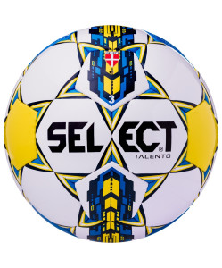 М'яч футбольний SELECT Talento 077582-біл/син/жовт