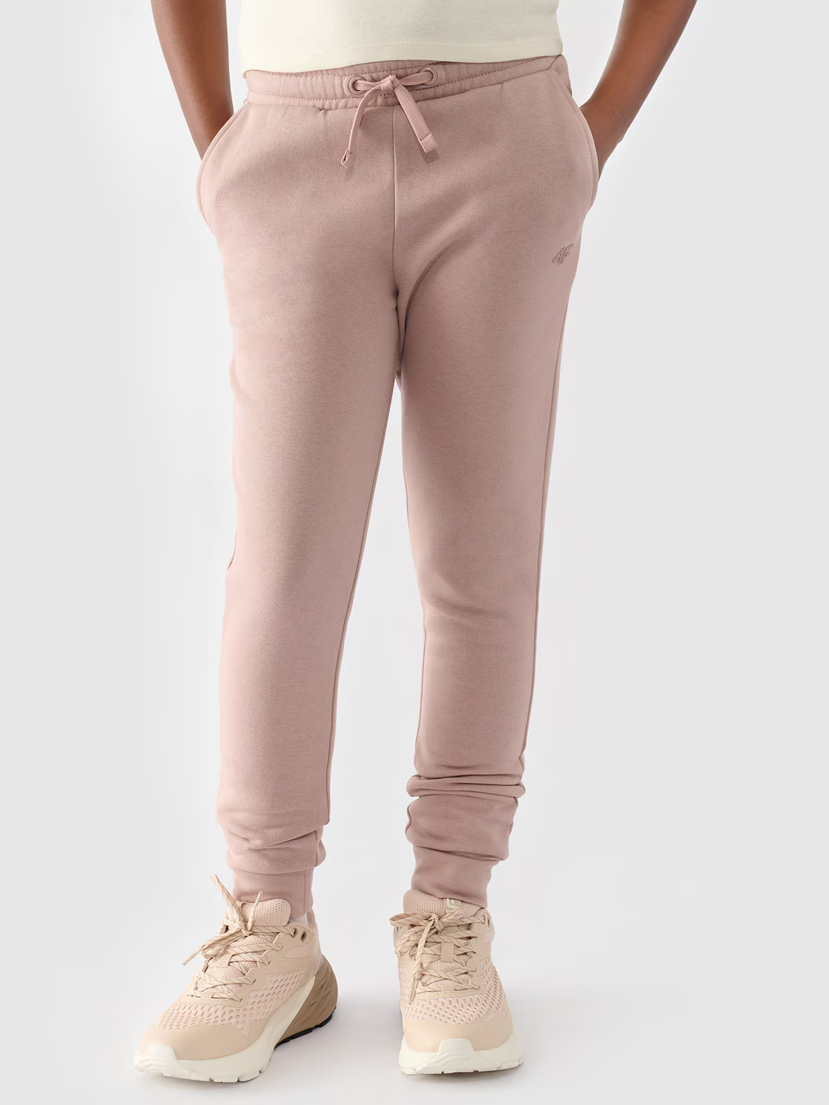 Штани дитячі TROUSERS CAS F0828 4FJWMM00TTROF0828-83S 4F 128 Розовий 4FJWMM00TTROF0828-83S