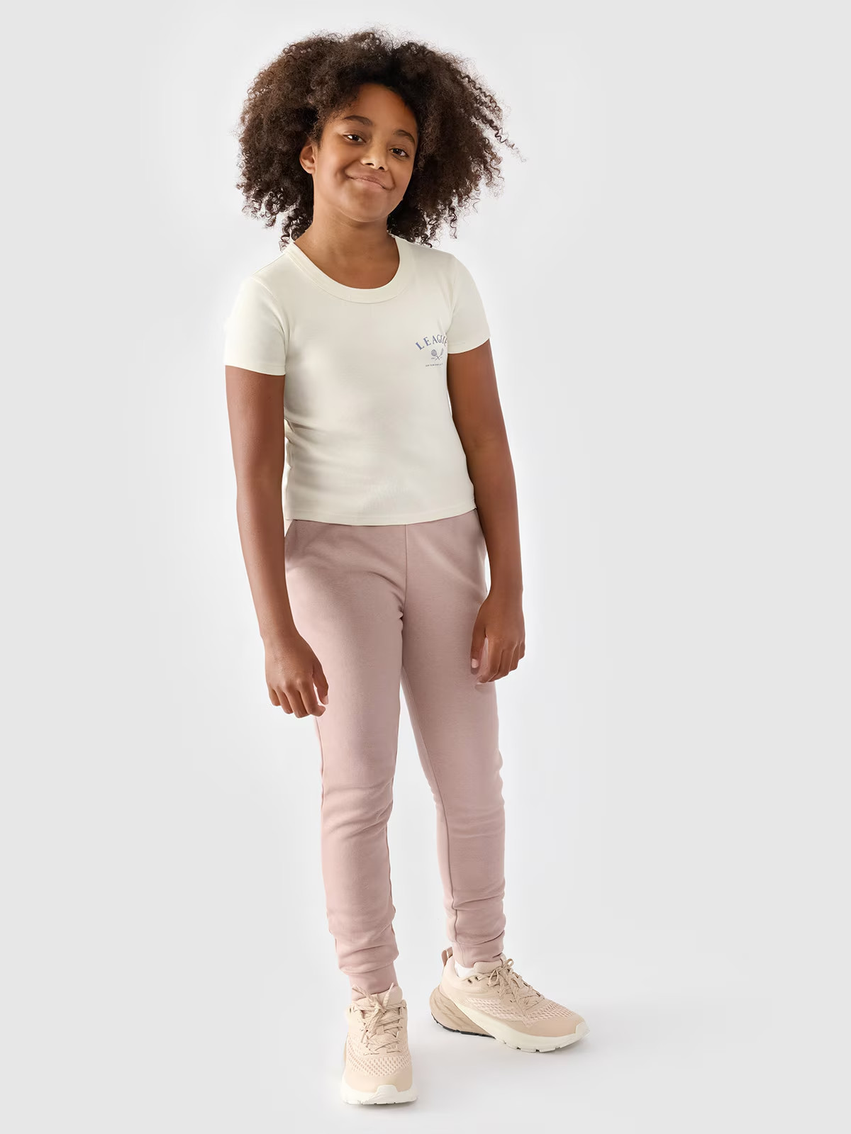 Штани дитячі TROUSERS CAS F0828 4FJWMM00TTROF0828-83S 4F 128 Розовий 4FJWMM00TTROF0828-83S