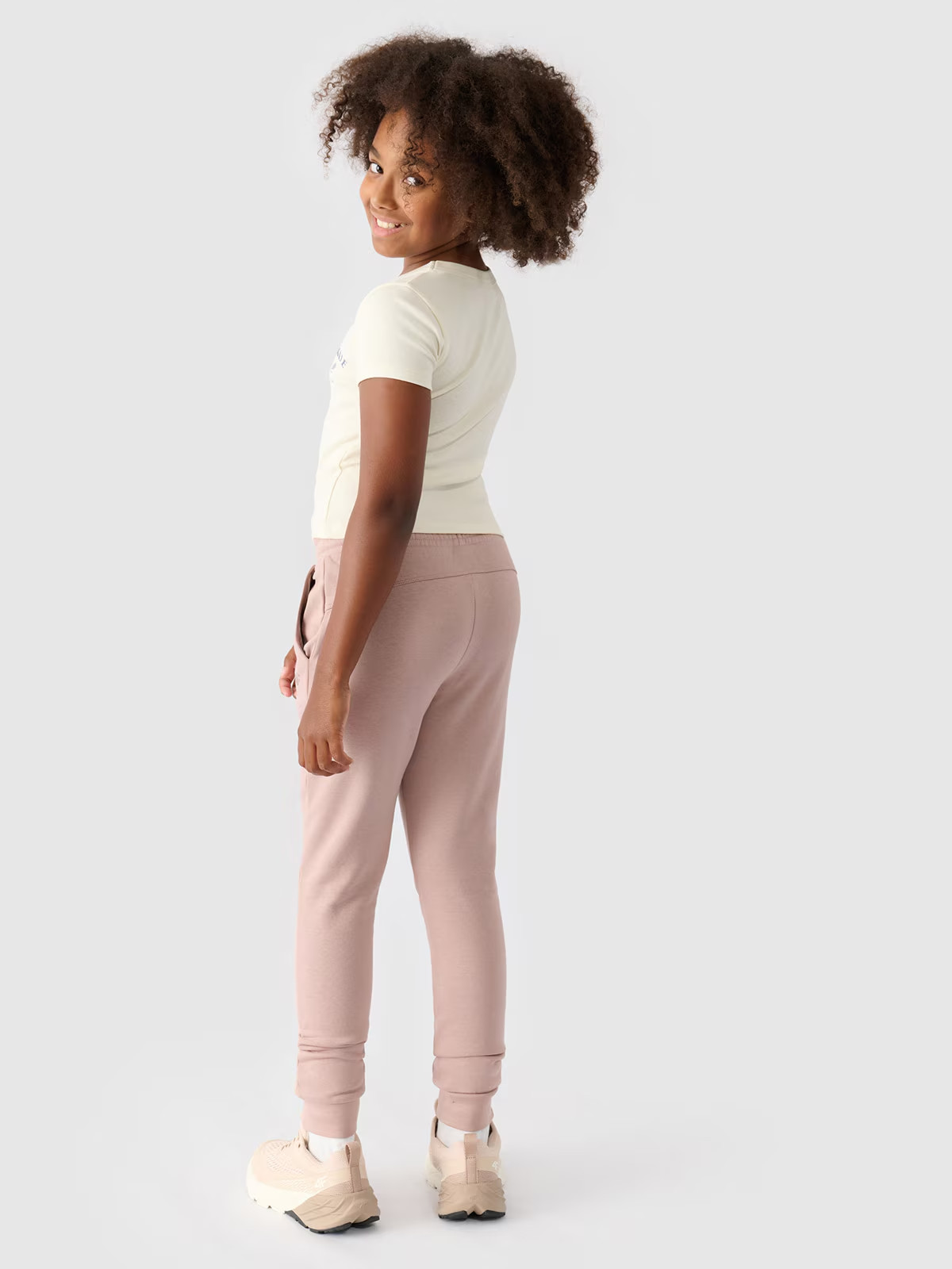 Штани дитячі TROUSERS CAS F0828 4FJWMM00TTROF0828-83S 4F 128 Розовий 4FJWMM00TTROF0828-83S