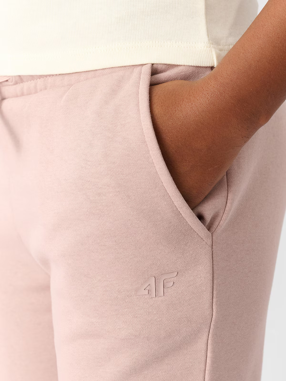 Штани дитячі TROUSERS CAS F0828 4FJWMM00TTROF0828-83S 4F 128 Розовий 4FJWMM00TTROF0828-83S
