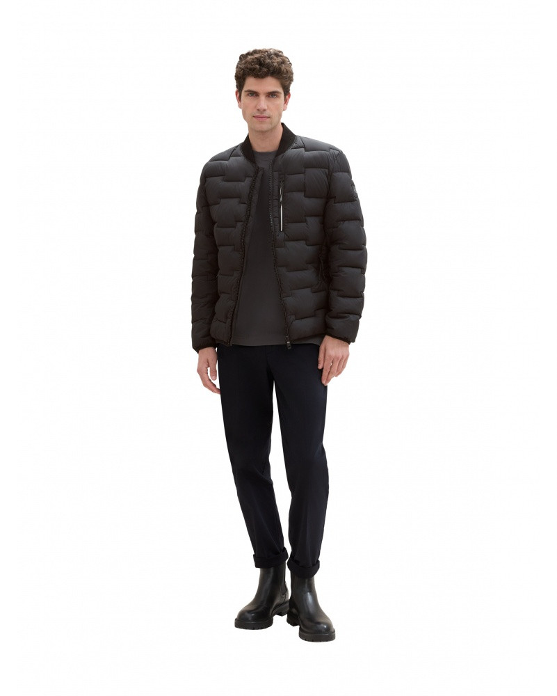 Куртка QUILTED BOMBER JACKET 1042119-29999 Tom Tailor S Чорний 1042119-29999
