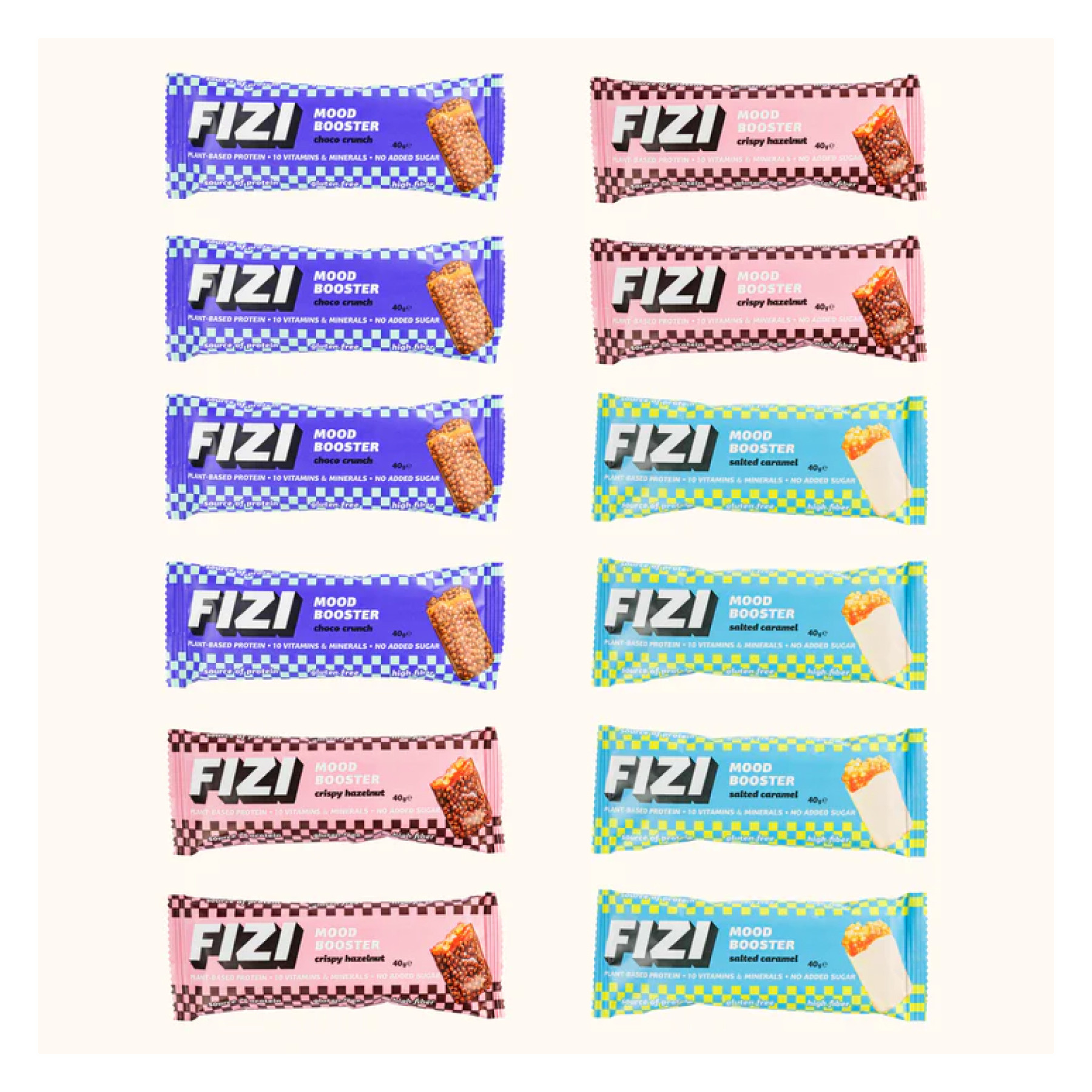 Батончик Fizi Mood Booster - 12x40g Mix Box 2023-10-3910
