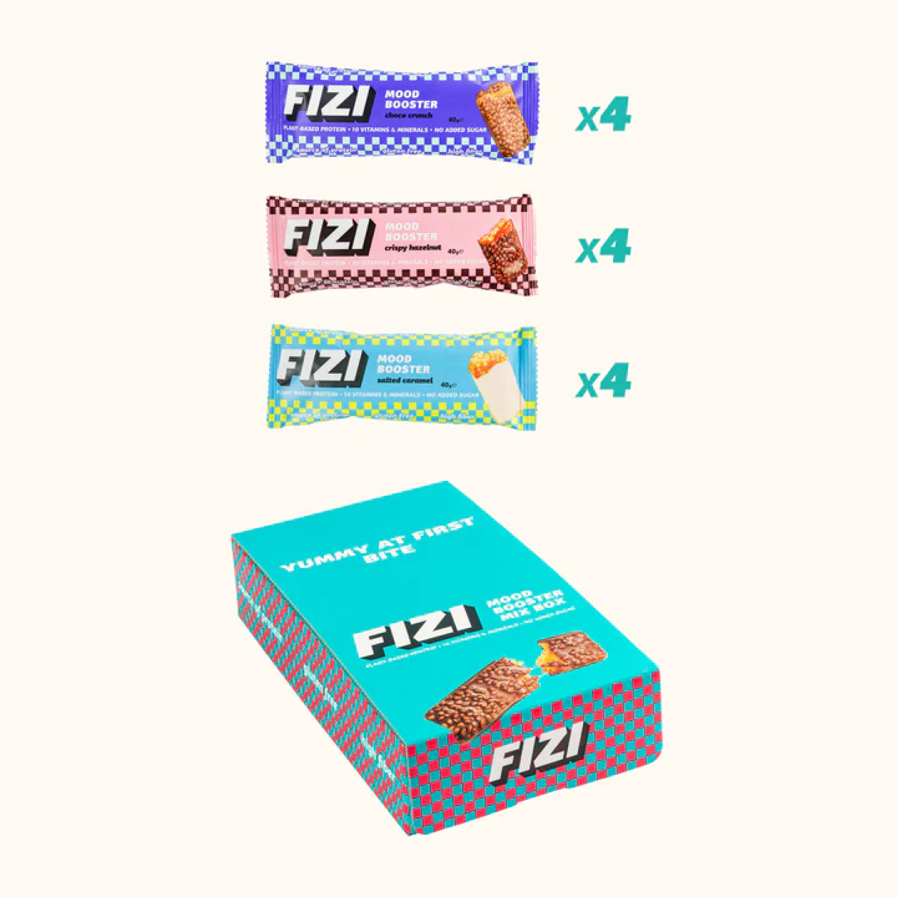 Батончик Fizi Mood Booster - 12x40g Mix Box 2023-10-3910