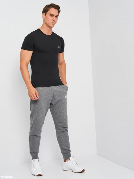 Футболка Kappa T-shirt Mezza Manica Girocollo антрацит Чол L K1304 Antracite