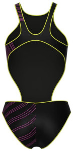 Купальник закритий для жінок Arena ONE STREAM SWIMSUIT чорний, рожевий Жін 34 008953-560