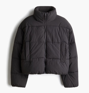 Пуховик жіночий H&M Short Puffer Jacket Grey 1228408007 XS 1228408007