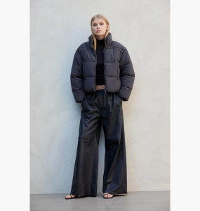 Пуховик жіночий H&M Short Puffer Jacket Grey 1228408007 XS 1228408007