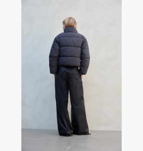 Пуховик жіночий H&M Short Puffer Jacket Grey 1228408007 XS 1228408007