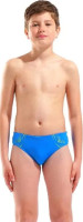 Плавки сліпи для хлопчиків Arena POSEIDONIA SWIM BRIEFS блакитний, жовтий дитячий 128 см (009009-806 009009-806