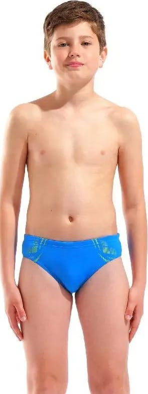 Плавки сліпи для хлопчиків Arena POSEIDONIA SWIM BRIEFS блакитний, жовтий дитячий 128 см (009009-806 009009-806