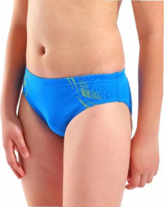Плавки сліпи для хлопчиків Arena POSEIDONIA SWIM BRIEFS блакитний, жовтий дитячий 128 см (009009-806 009009-806