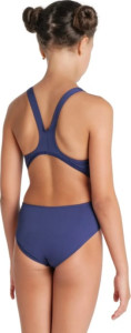 Купальник закритий для дівчат Arena TEAM SWIMSUIT SWIM TECH SOLID темно-синій дитячий 128 см (004764 004764-750