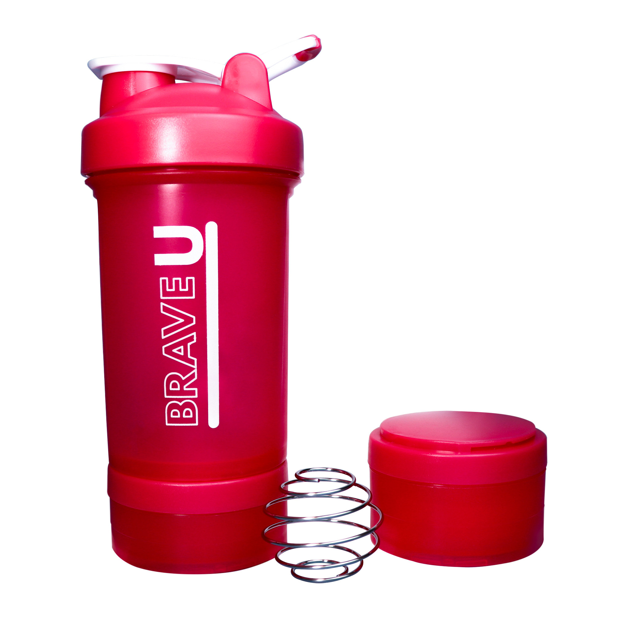 Шейкер Shaker with containers 3 in 1 - 600ml Pink 2022-10-2342