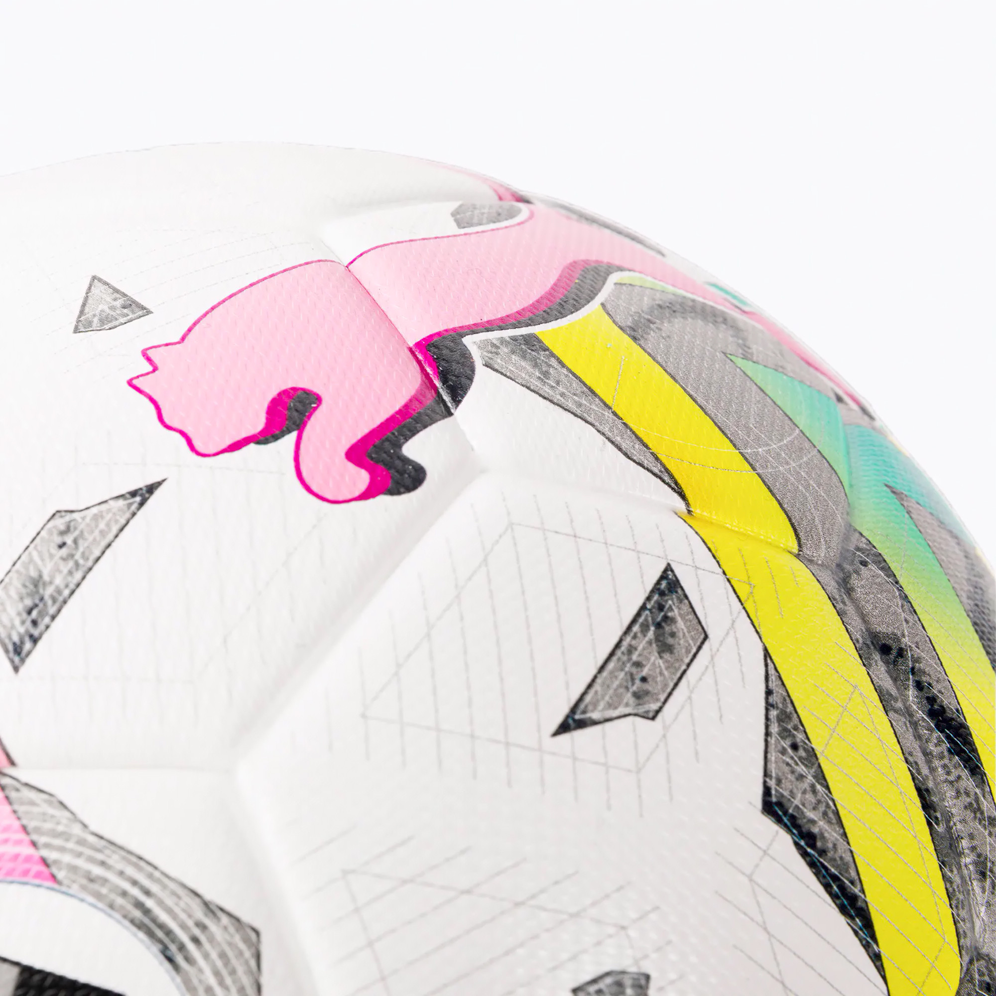 М'яч футбольний Puma Orbita 3 TB (FIFA Quality) білий, жовтий, рожевий, зелений Уні 4 083777-01