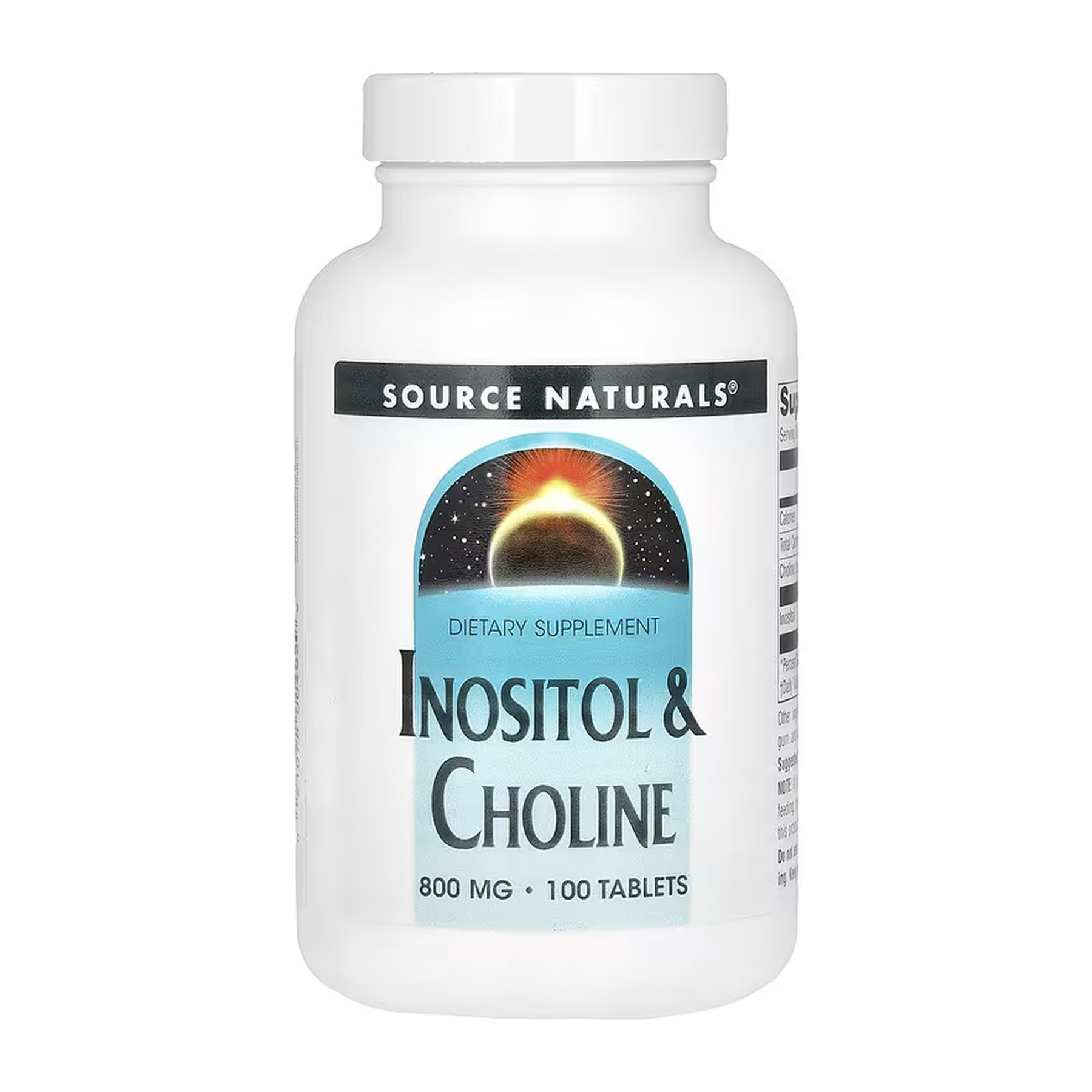 Таблетки Source Naturals Inositol & Choline 800 mg - 100 tabs 2023-10-6138