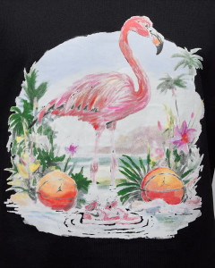 Футболка Air Jordan ESS FLAMINGO SS CREW BLACK HJ2399-010