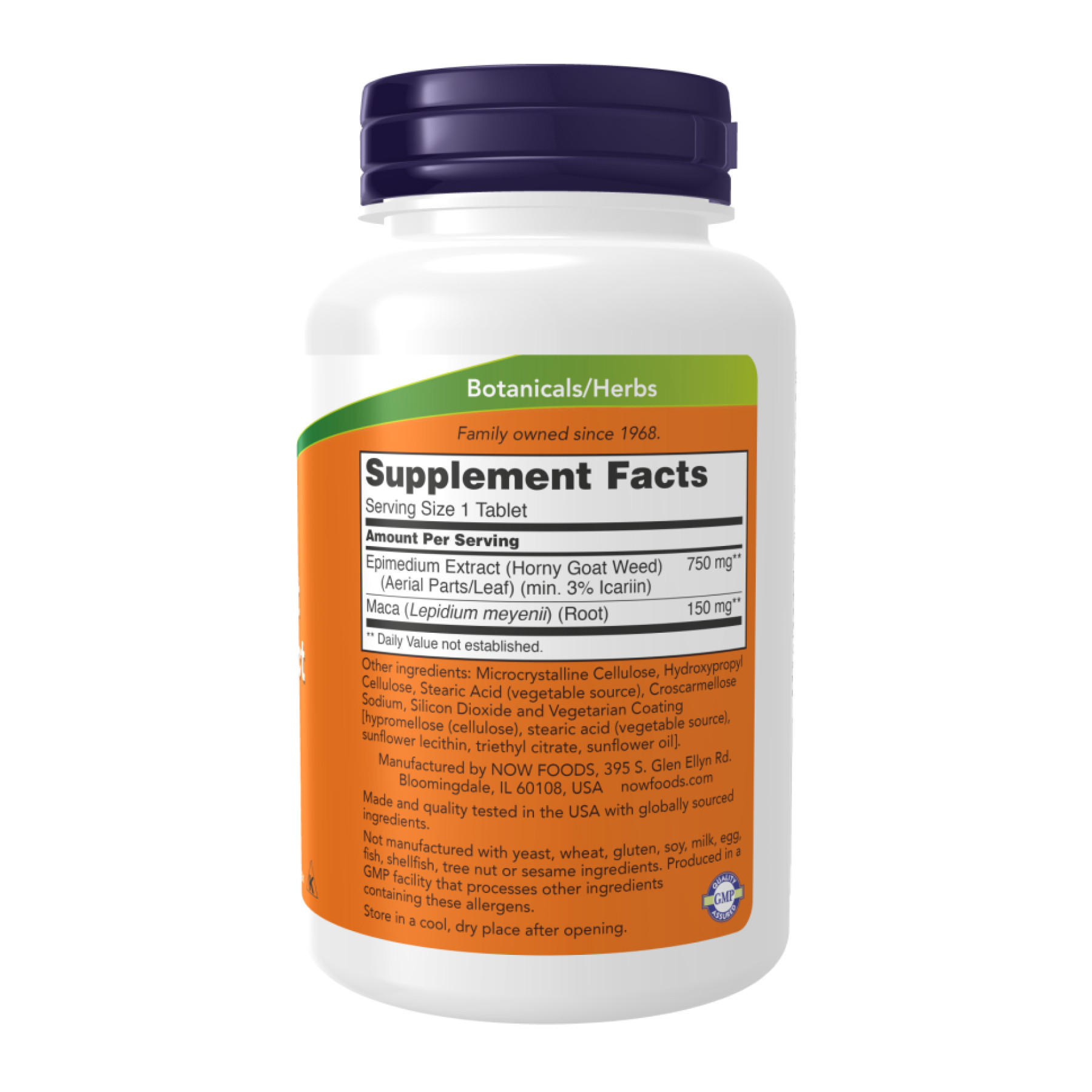 Таблетки Now Foods Horny Goat Weed Extract 750 mg - 90 tabs 2023-10-2503