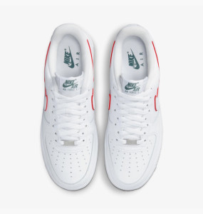 Кросівки Nike Air Force 1 Low Just Do It White Noble Green Metallic Silver University Red DQ0791-100